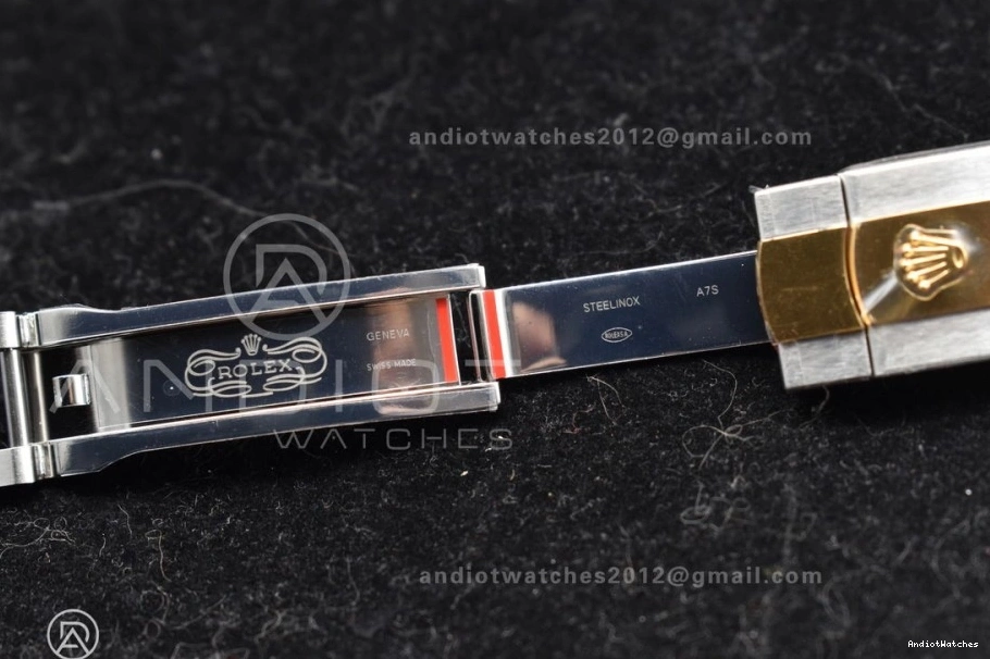 Oyster 904L Bracelet 1:1 YG 126333 SS Steel Clean VR Sleek on DateJust Textured 608 Dial Best 41 YG Edition 0826
